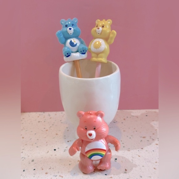 Care Bear Novelty Pencil Tops and Standing Bear for Collection or Play - Picture 2 of 9